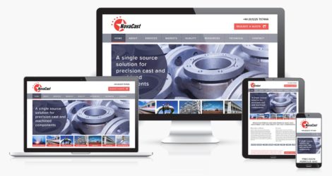 Responsive web design concept in laptop tablet computer smartpho