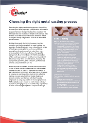 Choosing the right metal casting process