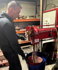 Resin-sand mixing machine at NovaCast