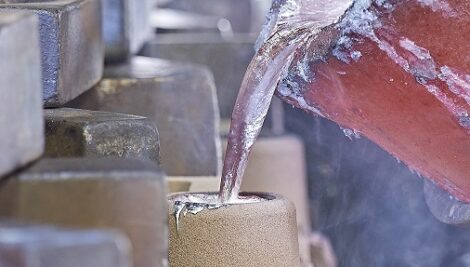 Sand casting aluminium